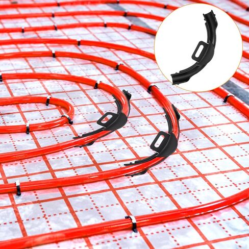 24 قطعة 3/8 "- 1/2" Pex 90 درجة الكوع الأنابيب البلاستيكية الانحناء دعم الأسود Pex تركيبات المشابك حامل الأنابيب 1/2 بوصة in Kuwait