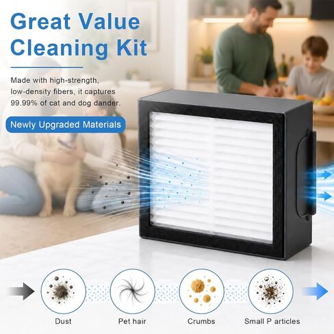 6 Pack 4639161 Filter Replacement for iRobot Roomba E I & J Series i1 i3 i3+ i4 i5 i6 i6+ i7 i7+ i8 i8+ E5 E6 E7 J7 J7+, High Efficiency Vacuum Cleaner Filters Parts with Cleaning Brush in Kuwait
