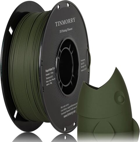 TINMORRY Matte PLA Filament 1.75mm، خيوط طابعة ثلاثية الأبعاد غير لامعة، متوافقة مع طابعات Bambu Lab FDM ثلاثية الأبعاد، بكرة 1 كجم (2.2 رطل)، أصفر قرع غير لامع in Kuwait