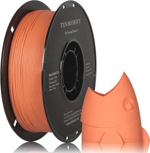 TINMORRY Matte PLA Filament 1.75mm، خيوط طابعة ثلاثية الأبعاد غير لامعة، متوافقة مع طابعات Bambu Lab FDM ثلاثية الأبعاد، بكرة 1 كجم (2.2 رطل)، أصفر قرع غير لامع in Kuwait