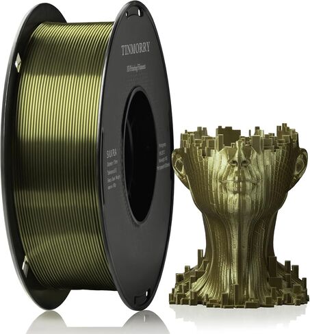 TINMORRY Matte PLA Filament 1.75mm، خيوط طابعة ثلاثية الأبعاد غير لامعة، متوافقة مع طابعات Bambu Lab FDM ثلاثية الأبعاد، بكرة 1 كجم (2.2 رطل)، أصفر قرع غير لامع in Kuwait