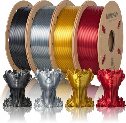 TINMORRY Matte PLA Filament 1.75mm، خيوط طابعة ثلاثية الأبعاد غير لامعة، متوافقة مع طابعات Bambu Lab FDM ثلاثية الأبعاد، بكرة 1 كجم (2.2 رطل)، أصفر قرع غير لامع in Kuwait