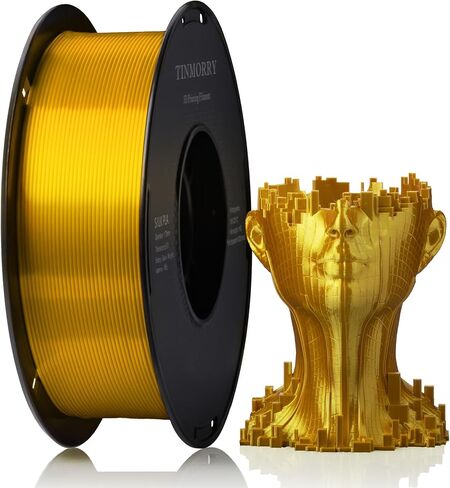 TINMORRY Matte PLA Filament 1.75mm، خيوط طابعة ثلاثية الأبعاد غير لامعة، متوافقة مع طابعات Bambu Lab FDM ثلاثية الأبعاد، بكرة 1 كجم (2.2 رطل)، أصفر قرع غير لامع in Kuwait