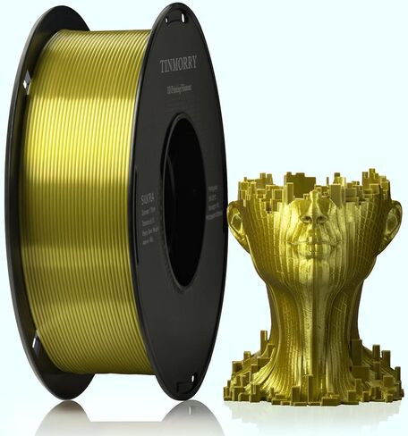 TINMORRY Matte PLA Filament 1.75mm، خيوط طابعة ثلاثية الأبعاد غير لامعة، متوافقة مع طابعات Bambu Lab FDM ثلاثية الأبعاد، بكرة 1 كجم (2.2 رطل)، أصفر قرع غير لامع in Kuwait