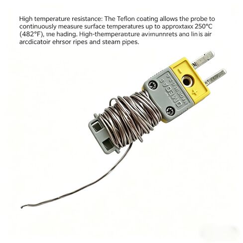 لـ Fieldpiece ATB1 K-Type مسبار HVAC الحراري | Fieldpiece ATB1 K-Type الحرارية - من 50 إلى 257 درجة فهرنهايت مع قابس صغير من النيكل والكروم وسلك ألومنيوم للتخزين in Kuwait