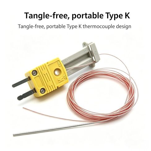 لـ Fieldpiece ATB1 K-Type مسبار HVAC الحراري | Fieldpiece ATB1 K-Type الحرارية - من 50 إلى 257 درجة فهرنهايت مع قابس صغير من النيكل والكروم وسلك ألومنيوم للتخزين in Kuwait