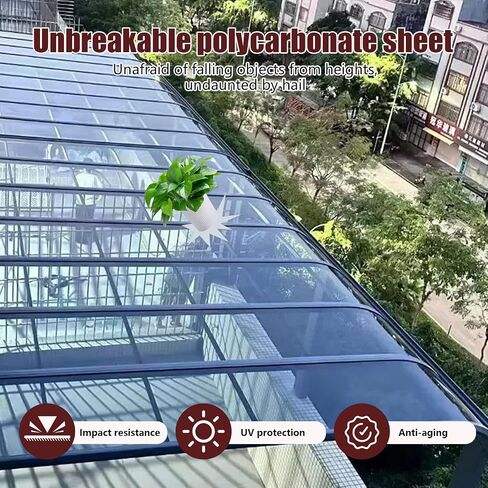 Polycarbonate Sheet, 12"x12"x0.08" Clear Flexible Plastic Sheet Panel - UV, Impact, Weather Resistant, Easy-Cut for for Craft, Picture Frames, Sign Blank, DIY Display Project in Kuwait