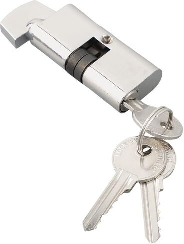 Zinc Alloy Sliding Door Hook Lock with Keys, Security Latch for Kitchen Balcony Glass Doors, Indoor for SURFACE Mount Deadbolt, Fits 35-55mm Thickness, Silver in Kuwait
