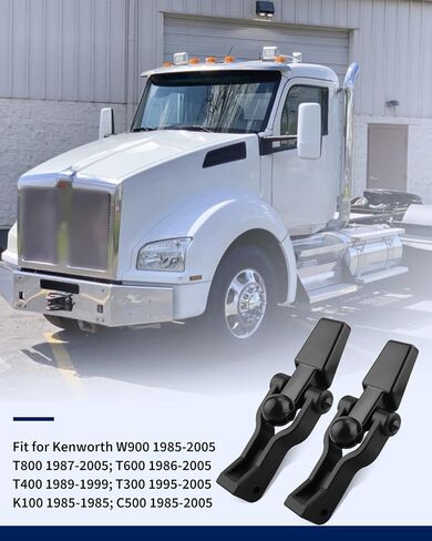 طقم مزلاج غطاء المحرك مناسب لـ Kenworth T800 T600 T400 T300 W900 C500 K100 | مجموعة خطافات غطاء محرك السيارة على شكل كرة، استبدال K147-107، K147107، K147C106، K147-C-106، K028-561، K147-85، K277-304 in Kuwait