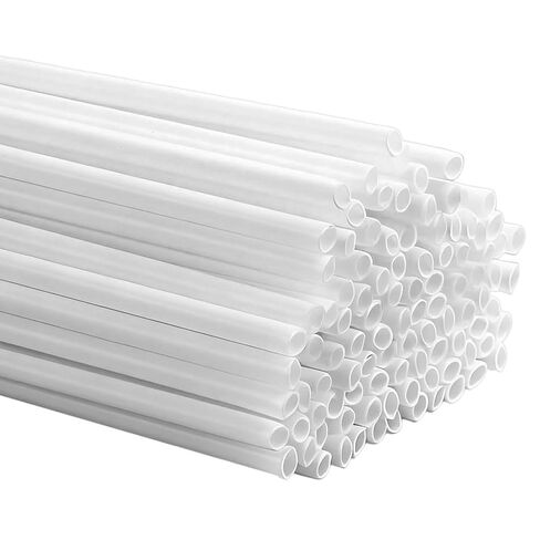 OLYCRAFT 100 قطعة من بلاستيك ABS أنابيب دائرية 9.8 بوصة بيضاء ABS أنابيب مجوفة 2 مم قطر دائري مجوف شريط بلاستيكي قضبان أنبوب ستايرين لصنع النماذج المعمارية لطاولة الرمل DIY in Kuwait