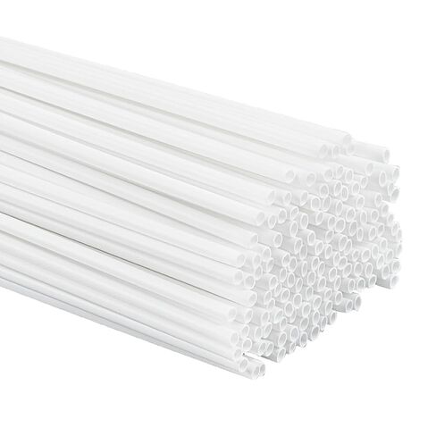 OLYCRAFT 100 قطعة من بلاستيك ABS أنابيب دائرية 9.8 بوصة بيضاء ABS أنابيب مجوفة 2 مم قطر دائري مجوف شريط بلاستيكي قضبان أنبوب ستايرين لصنع النماذج المعمارية لطاولة الرمل DIY in Kuwait