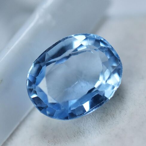 Ocean Blue Aquamarine Authentic 9.15 Ct Natural Certified Perfect Gemstone in Kuwait