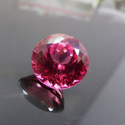 22.52 Ct Natural Pink Sapphire Round Cut CERTIFIED Ring Size Loose Gemstone-W in Kuwait