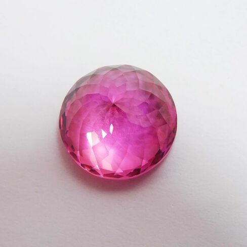 22.52 Ct Natural Pink Sapphire Round Cut CERTIFIED Ring Size Loose Gemstone-W in Kuwait