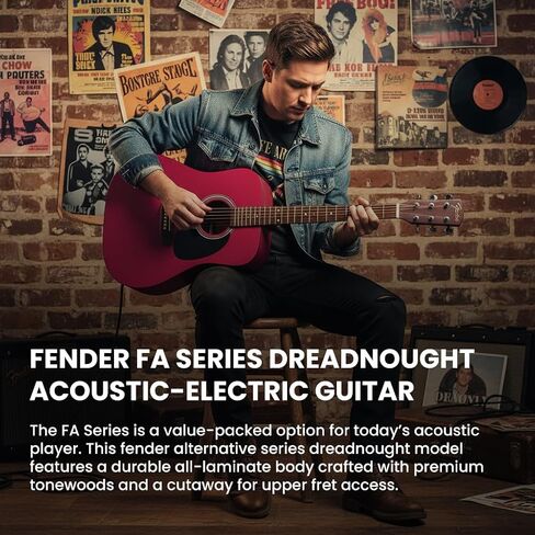 Fender FA Series Dreadnought Acoustic-Electric Guitar-2-Color Sunburst in Kuwait