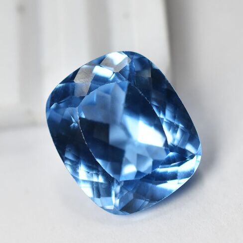 Certified 10.4 Ct Natural AAA+ Ceylon Blue Sapphire Cushion Cut Genuine Gemstone in Kuwait