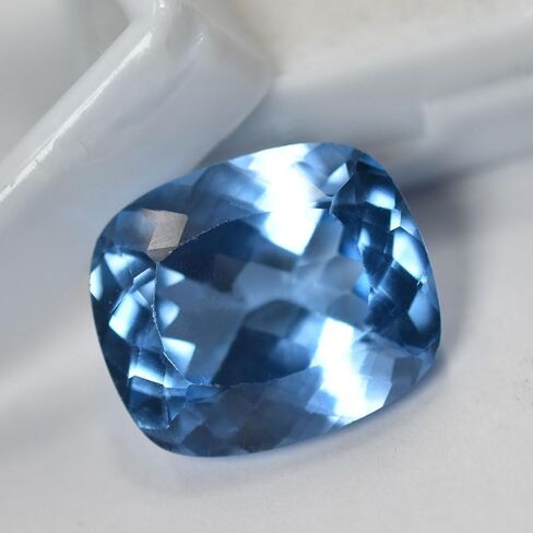 Certified 10.4 Ct Natural AAA+ Ceylon Blue Sapphire Cushion Cut Genuine Gemstone in Kuwait