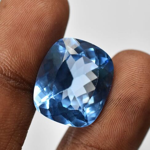 Certified 10.4 Ct Natural AAA+ Ceylon Blue Sapphire Cushion Cut Genuine Gemstone in Kuwait