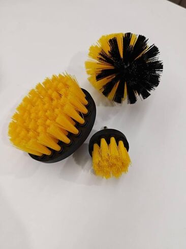 Drill Brush Attachment Set- Power Scrubber for Batrhoo, Kitchen, Tub, Tale e Grout cleaining- 3Pack Cleaning Brushes in Kuwait