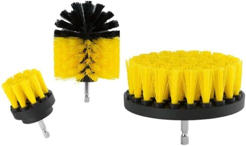 Drill Brush Attachment Set- Power Scrubber for Batrhoo, Kitchen, Tub, Tale e Grout cleaining- 3Pack Cleaning Brushes in Kuwait