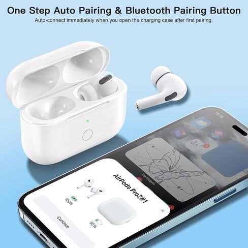 Wireless Charging Case Compatible with AirPod 1st & 2nd Generation, Air Pods 1 2 Charger Case Replacement with Bluetooth Pairing Sync Button, No Earbuds in Saudi Arabia