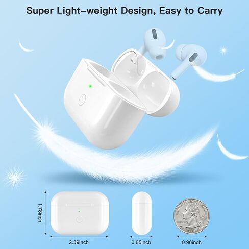 Wireless Charging Case Compatible with AirPod 1st & 2nd Generation, Air Pods 1 2 Charger Case Replacement with Bluetooth Pairing Sync Button, No Earbuds in Saudi Arabia