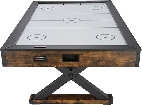 VEVOR 84" Air Hockey Table, Indoor Arcade Table Gaming Set with 2 Pushers, 2 Pucks, Electronic Scorer, X-Shaped Legs & High-Powered Blower, Air Powered Hockey Game Table for Family Game Room Office in Kuwait