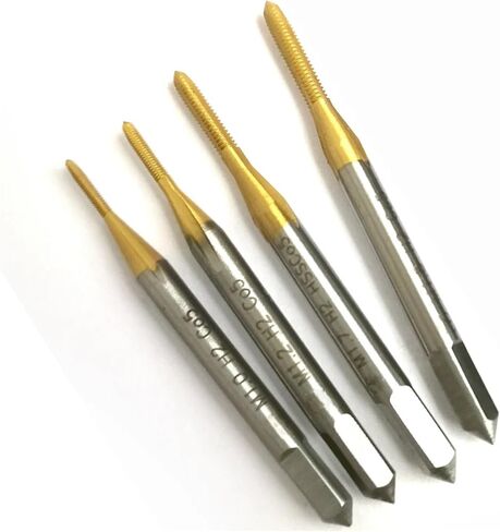 Hss-co TIN اليد اليمنى متري صنبور لولبي مستقيم الناي الصنابير M0.8 M0.9 M1 M1.1 M1.2 M1.3 M1.4 M1.5 M1.6 M1.7 M1.8 M1.9 M2(M1.3X0.3 1 قطعة) in Kuwait