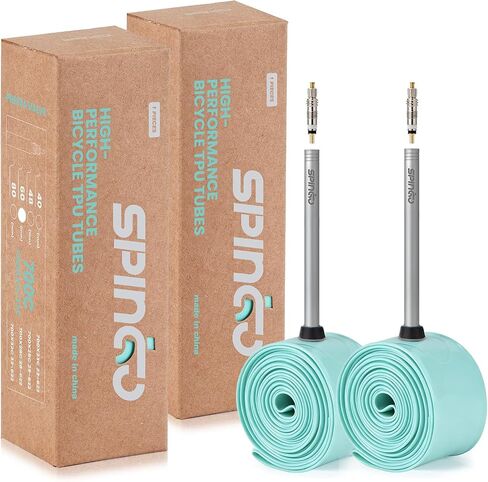 أنبوب داخلي SPINGO TPU 700C مع صمام من سبائك الألومنيوم، 48 جم أنابيب TPU خفيفة الوزن 700c x 23c-32c مع صمامات بريستا 80 مم/60 مم/48 مم لإطار احتياطي محمول لدراجة الطريق للتدريب وركوب الدراجات in Kuwait