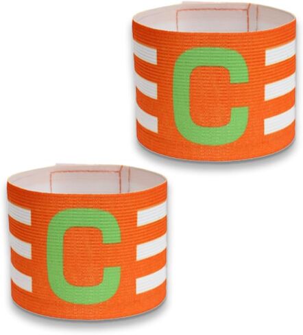 2-Pack Soccer Captain Armband - Elastic Adjustable Unisex Style, Fit for Men & Women Football/Basketball Players, Perfect for Team Training & Outdoor Sports Activities in Kuwait