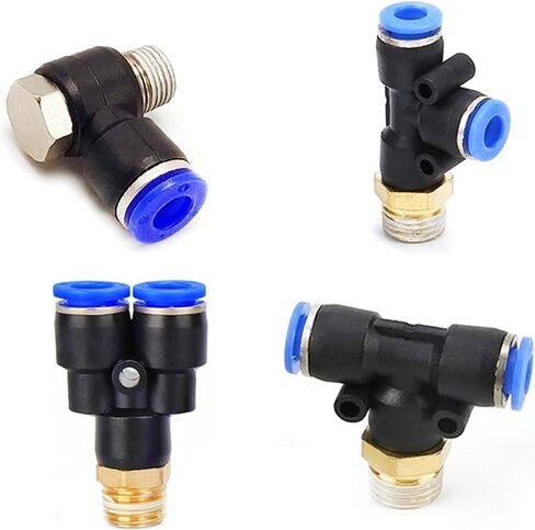 PX/PB/PD/PH Type Pneumatic Connector 4-m5 4-m6 4mm 6mm 8mm 10mm 12mm Fitting Male Thread 1/8 1/4 3/8 1/2 1Pcs(6-01,PB) in Kuwait