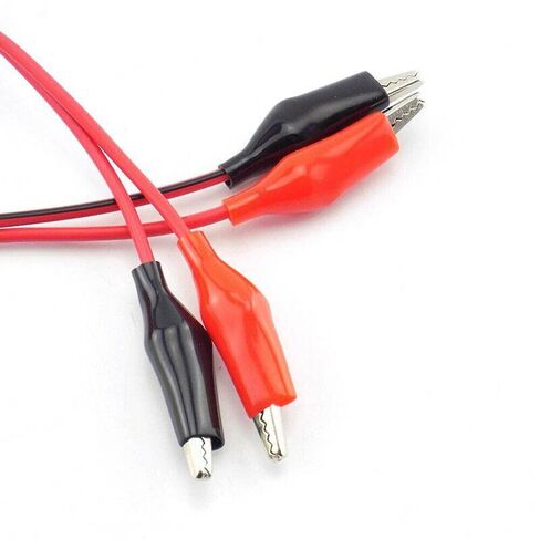 5 Pairs Dual Red & Black Test Leads with Alligator Clips Jumper Cable 16GA Wire in Kuwait
