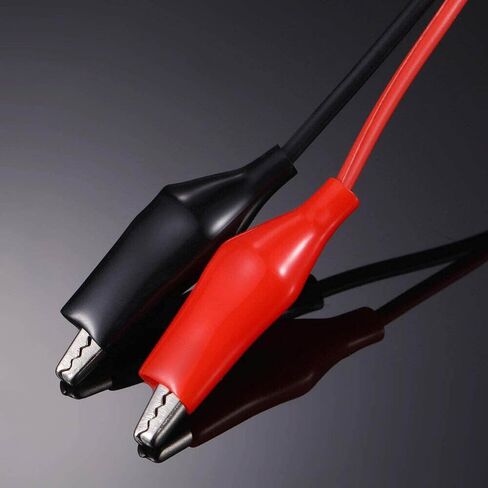 5 Pairs Dual Red & Black Test Leads with Alligator Clips Jumper Cable 16GA Wire in Kuwait