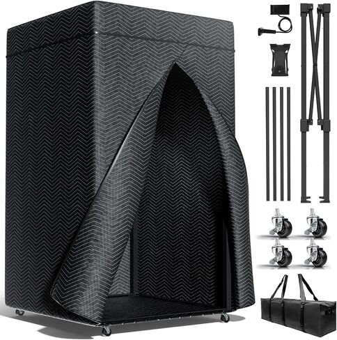 XL Portable Vocal Booth,Recording Booth Sound Booth for Recording Echo-Free Vocals Complete Home Recording Studio Foldable with Travel Bag for Voiceovers, Podcasts & Music (XL) in Kuwait