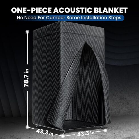 XL Portable Vocal Booth,Recording Booth Sound Booth for Recording Echo-Free Vocals Complete Home Recording Studio Foldable with Travel Bag for Voiceovers, Podcasts & Music (XL) in Kuwait