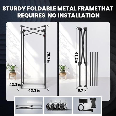 XL Portable Vocal Booth,Recording Booth Sound Booth for Recording Echo-Free Vocals Complete Home Recording Studio Foldable with Travel Bag for Voiceovers, Podcasts & Music (XL) in Kuwait