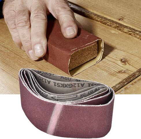 457x75mm Sanding Belt Abrasive Band High Grinding Efficiency Removal Woodworking Metal Hardware 5pcs in Kuwait