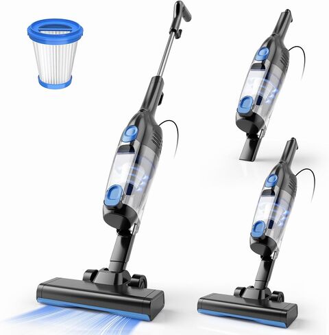 Vazone R6X Corded Stick Vacuum Cleaners for Home, 20Kpa Powerful Suction Stick Vacuum with 16Ft Cord, 2 in 1 Lightweight Handheld Vacuum Cleaner for Hardwood Floor Pet Hair (Indigo) in Kuwait