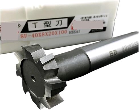 T Slot Milling for Metal HSS Woodruff Key Seat Router Bit Thickness 1-12mm Diameter 8-50mm(5PCS Random,28D 12d 90L) in Kuwait