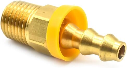 تركيبات خرطوم نحاسي سهلة القفل من Interstate Pneumatics FL144، موصلات، قضيب قفل دفع 1/4 بوصة × نهاية ذكر NPT 1/4 بوصة in Kuwait