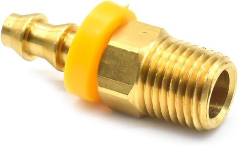 تركيبات خرطوم نحاسي سهلة القفل من Interstate Pneumatics FL144، موصلات، قضيب قفل دفع 1/4 بوصة × نهاية ذكر NPT 1/4 بوصة in Kuwait