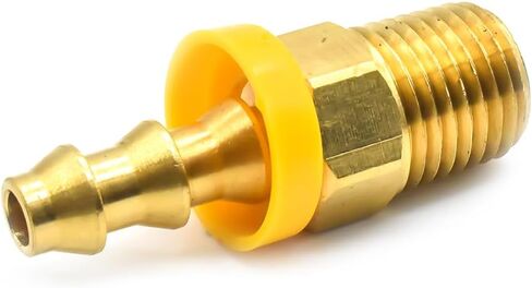 تركيبات خرطوم نحاسي سهلة القفل من Interstate Pneumatics FL144، موصلات، قضيب قفل دفع 1/4 بوصة × نهاية ذكر NPT 1/4 بوصة in Kuwait