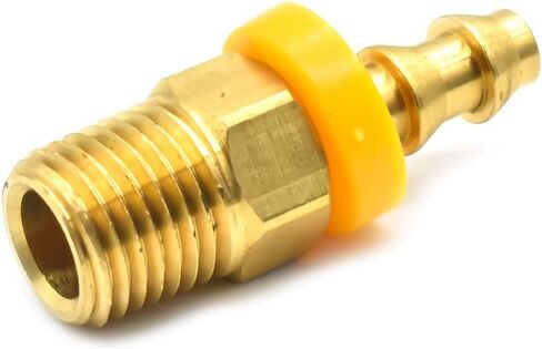 تركيبات خرطوم نحاسي سهلة القفل من Interstate Pneumatics FL144، موصلات، قضيب قفل دفع 1/4 بوصة × نهاية ذكر NPT 1/4 بوصة in Kuwait