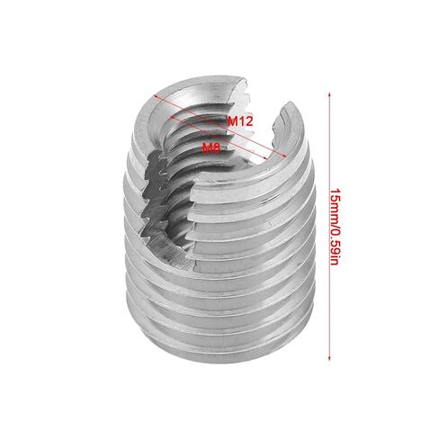 20Pcs Self Tapping Thread Insert, M8 x 15mm Stainless Steel SUS303 Insert Screw Repair Tool in Kuwait
