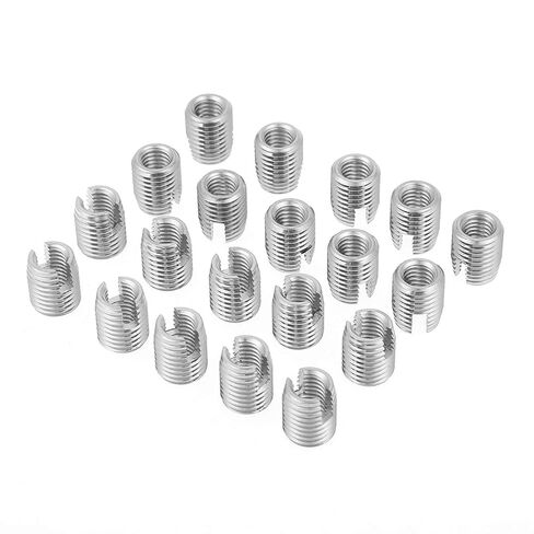20Pcs Self Tapping Thread Insert, M8 x 15mm Stainless Steel SUS303 Insert Screw Repair Tool in Kuwait