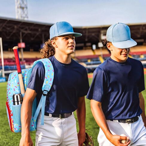 Shinylin Ice Cream Drip Baseball Backpack with Shoes Compartment Softball Sports Bag Party Gifts for Youth Back to School in Kuwait