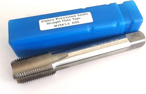 HSS Metric thread tap M19 Right Fine screw straight flute taps left machine Metal taps M19X2 M19x1.5 M19x1.25 M19x1 M19 x0.75(1 Left thread) in Kuwait