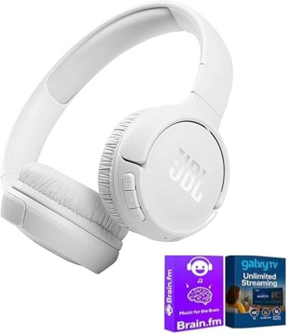 JBL Tune 520BT Wireless on-are ، تصل إلى بطارية تصل إلى 57 ساعة وشحن السرعة ، وتصميم خفيف الوزن ، ومريح وقابل للطي ، ومكالمات خالية من اليدين مع حزمة البث (الأزرق) in Kuwait