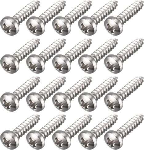 uxcell 2.9mm x 13mm Cross Head Pan Head Self Tapping Screw Fasteners 100 Pcs in Kuwait