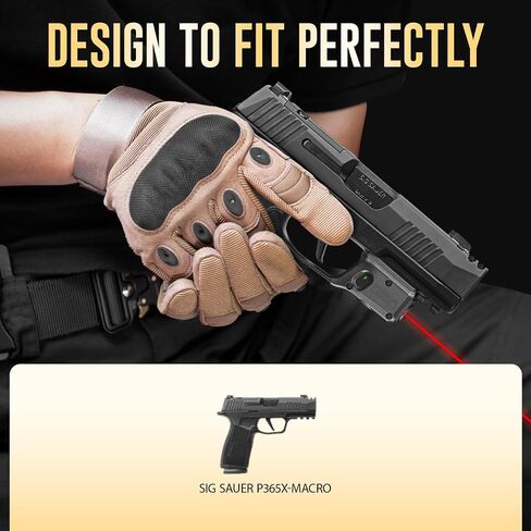 WARRIORLAND Red Laser Sight Fit P365X-Macro with Kydex Holster, First Red Beam Sight with Power Indicator P365 X Macro Laser with IWB Holster Right Hand, WLS- 109 w/ P365X Macro Holster in Kuwait